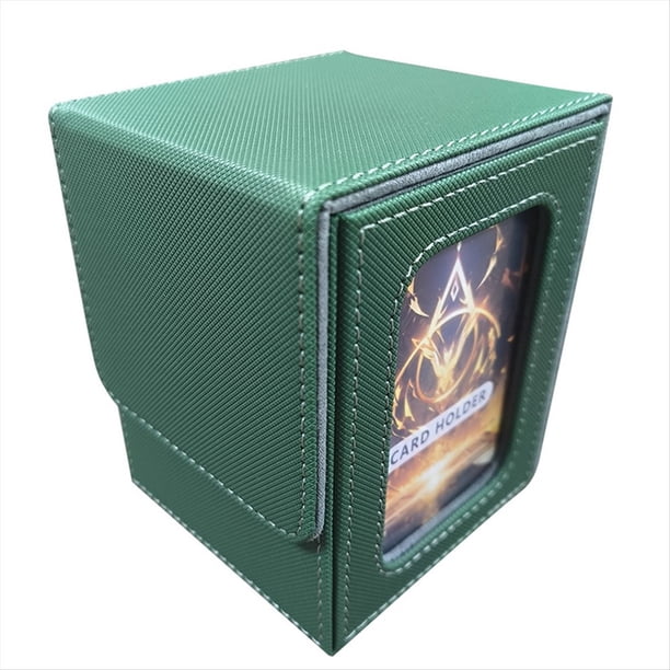 Caja De ExhibicióN De Tarjetas, Caja De Tarjetas Adecuada Para 100 Tarjetas De Doble , Caja De Almacenamiento De Tarjetas PortáTil De Gran Capacidad, D