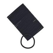 Scunci No-Damage Elastic Stretch Nylon Hairbands in Black, 30ct