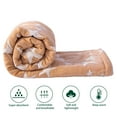 thumbnail image 4 of Ntbay 3 Layer Toddler Blanket, Muslin Cotton Jacquard Bed Blankets, Lightweight Thermal Baby Blanket, Super Soft and Warm Crib Blanket for All Seasons, Decoration Gift, 30"x40", Tan Star, 4 of 5