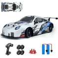 thumbnail image 4 of UUGEE Remote Control Car Toys, 2.4GHz RC Drift Car with Lights, 20KM/H 4WD High Speed RC Vehicle Racing, Gifts for 6-12 Boys Kids Adults, Blue, 4 of 5