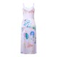 thumbnail image 5 of SAYOO , vestidos largos con tirantes finos estampados para mujer, vestido ajustado con escote en V y cuello Halter, vestido Sexy sin espalda para fiesta, ropa para discoteca SAYOO Estilo de ocio, 5 of 9