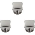 thumbnail image 4 of PinesC 20PCS Silver Metal Flat Head Purse Feet Screw Back Rivets Stud Feet Screw Back Rivet DIY Leather Craft Cap Rivets Cap Rivets for Purse Hardware Fabric DIY Leather Craft Silver, 4 of 5