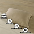 thumbnail image 4 of Regency Heights Full Size Cotton Flannel Sheet Set, 4-Piece Flannel Bed Sheets Full, 100% Cotton Bed Sheets Set with Deep Pocket, Tan Solid, 4 of 7
