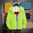 thumbnail image 4 of Clearance！ MITCOWBOYS Rain Jacket Men Rain Coats For Men Windbreaker Men Jackets For Men Mens Lightweight Jackets Mens Fall Jackets Waterproof Jackets For Men Green M Clearance！, 4 of 4