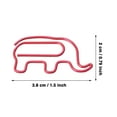 thumbnail image 2 of IMENGL Clearance! Paper Clips for Animal Shaped Paperclip Fun Paper Clips Assorted Colors Paperclip Coated Paper Clips Bookmark Clips Office Supplies for Document Organizing 20 Counts One Size Pink, 2 of 7