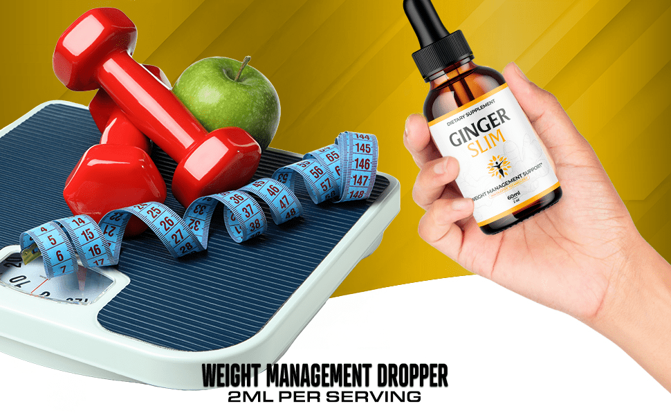 Ginger Slim Drops Advanced Formula Liquid Supplement All Natural Vitamin Tincture 180ML