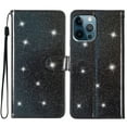 thumbnail image 1 of Compatible avec iPhone 13 Pro Étui Portefeuille Pailleté avec Poche pour Carte Couverture Rabattable, 1 of 5