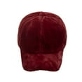 thumbnail image 4 of UTSJKR Plush Fluffy Baseball Cap for Men Women Winter Thick Plush Peaked Hat Faux Fur Duck Tongue Caps Warm Ear Protection Bonnet Red, 4 of 5
