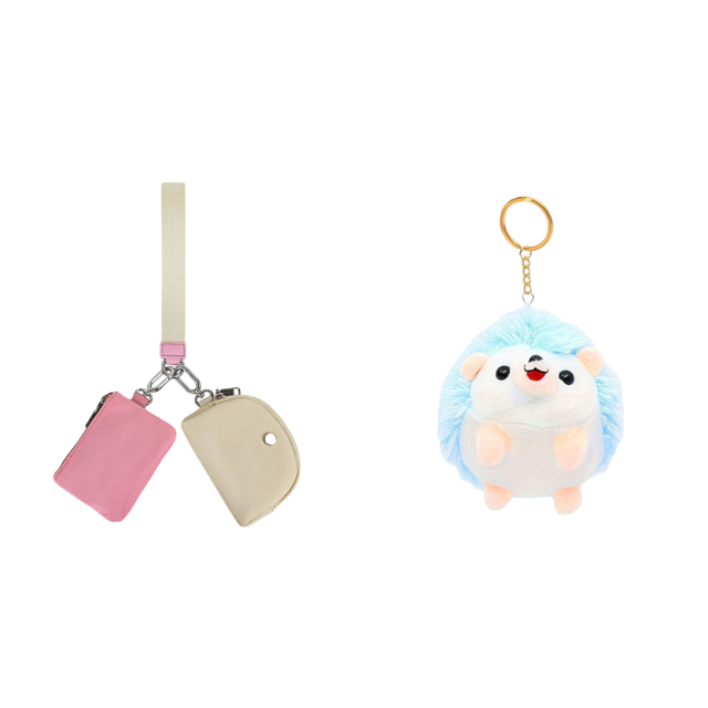 Mini Cartera Con Alrededor La Muñeca Multifunción para Viajes Al Aire Libre (beige) Rosa