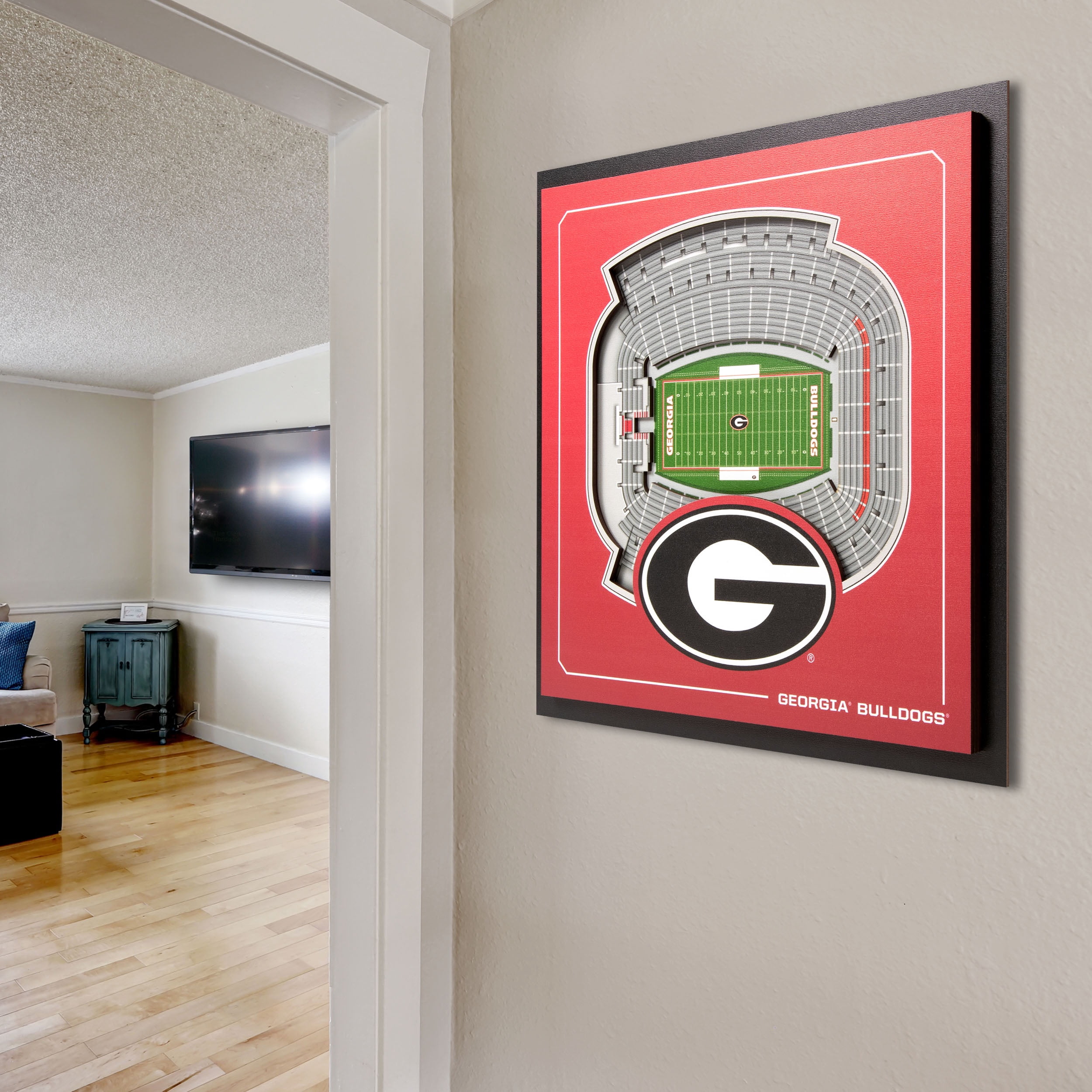 YouTheFan NCAA Georgia Bulldogs Stadium Series 3D Wall Art