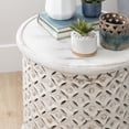 thumbnail image 2 of Linon Inora Side Table White, 2 of 6