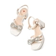 thumbnail image 5 of DREAM PAIRS Girls' Strappy Flat Sandals, Elegant T-Strap Dress Shoes with Metallic Ball Accent, Comfortable Non-Slip Summer Party Sandals for Little/Big Kid, 5 of 5