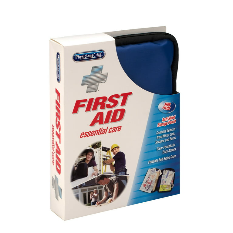 Soft-Sided First Aid Kit for Up to 25 People, 195 Pieces-kit