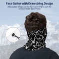 thumbnail image 4 of Neck Gaiter Face Cover Scarf, Black White Anchor cool Soft Face Sun Mask Cover Scarf Headband Cooling Sweat Absorbing Bandanas Hiking Cycling Running, 4 of 7