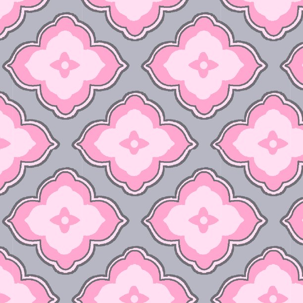 Waverly Inspirations 100 Cotton 44" Floral PinkGrey Print Sewing