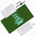 thumbnail image 2 of Large Mouse Pad, Abstract Green Game Mode Slogan Non-Slip Waterproof Rubber Keyboard Office Desk Pads Mousepad, 29.5 x 15.8 inches 3mm Thick, 2 of 7