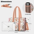 thumbnail image 5 of Teacher Tote Bag,Pink and Blue Baseball Items Pattern Teacher Utility Tote Bag,Large Work Tote Bags for Women with Multiple Pockets,Top Zipper Closure,13.8x10.6x6.7 Inch, 5 of 5