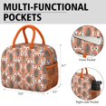 thumbnail image 6 of Lunch Bag Lunch Box for Women Reusable Insulated Lunch Bags,Water-Resistant Orange Papaya Cooler Lunch Tote Bag, Large Capacity for Work Travel Picnic, 6 of 6