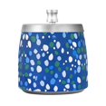 thumbnail image 7 of Yayeee Ashtray with Lid for Cigarette Smokeless Stainless Steel Home Ash Holder, Green Dots, 7 of 7