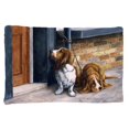 thumbnail image 1 of Housse de Coussin Standard en Tissu Basset Hound, 1 of 1