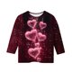 thumbnail image 4 of Blusas y camisas de manga larga con cuello redondo y estampado infantil, manga 3/4/cuello redondo tres cuartos, camisa y top para niños, top de poliéster para niños, 4 of 5