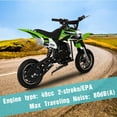 thumbnail image 4 of HOVER HEART Kids Mini 50CC Gas 2-Stroke Dirt Bike, for 8 Years to 12 Years - Green, 4 of 10