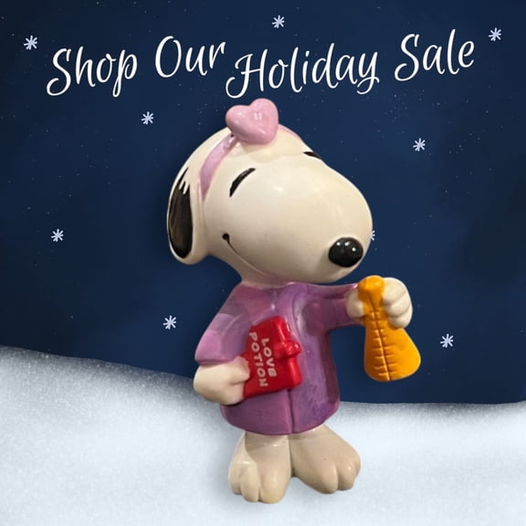 CAKE TOPPER Snoopy Woodstock PVC Figure Figurine Holiday Christmas gift