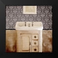 thumbnail image 2 of Kimberly, Allen 15x15 Black Modern Framed Museum Art Print Titled - Damask Bath 2, 2 of 5