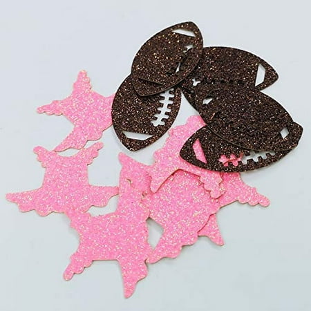 100 Counts Gender Reveal/Touchdowns or Tutus Table Confetti/Paper Scatter for Theme Party Decorating