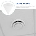thumbnail image 4 of KALLORY 10Pcs Universal Cloth Dryer Exhaust Filters White Conical Exhaust Valve Filter for Vent, 4 of 5