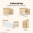 thumbnail image 6 of Dream On Me Jayden 4-in-1 Convertible Mini Crib with Changer Natural, 6 of 10