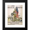 thumbnail image 2 of James Montgomery Flagg 15x18 Black Modern Framed Museum Art Print Titled - Our Regular Divisions, Honored and Respected by All Enlist for the Infantry - or in One of the Other 12 Branches (1, 2 of 5