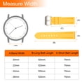 thumbnail image 2 of Uxcell Silicone Watch Bands 22mm Width Waterproof Quick Release Rubber Watch Bands with Silver Buckle for Men Women, Yellow, 2 of 7