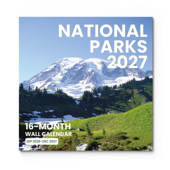 SUNEE Wall Calendar, 12"x12", World National Parks v1