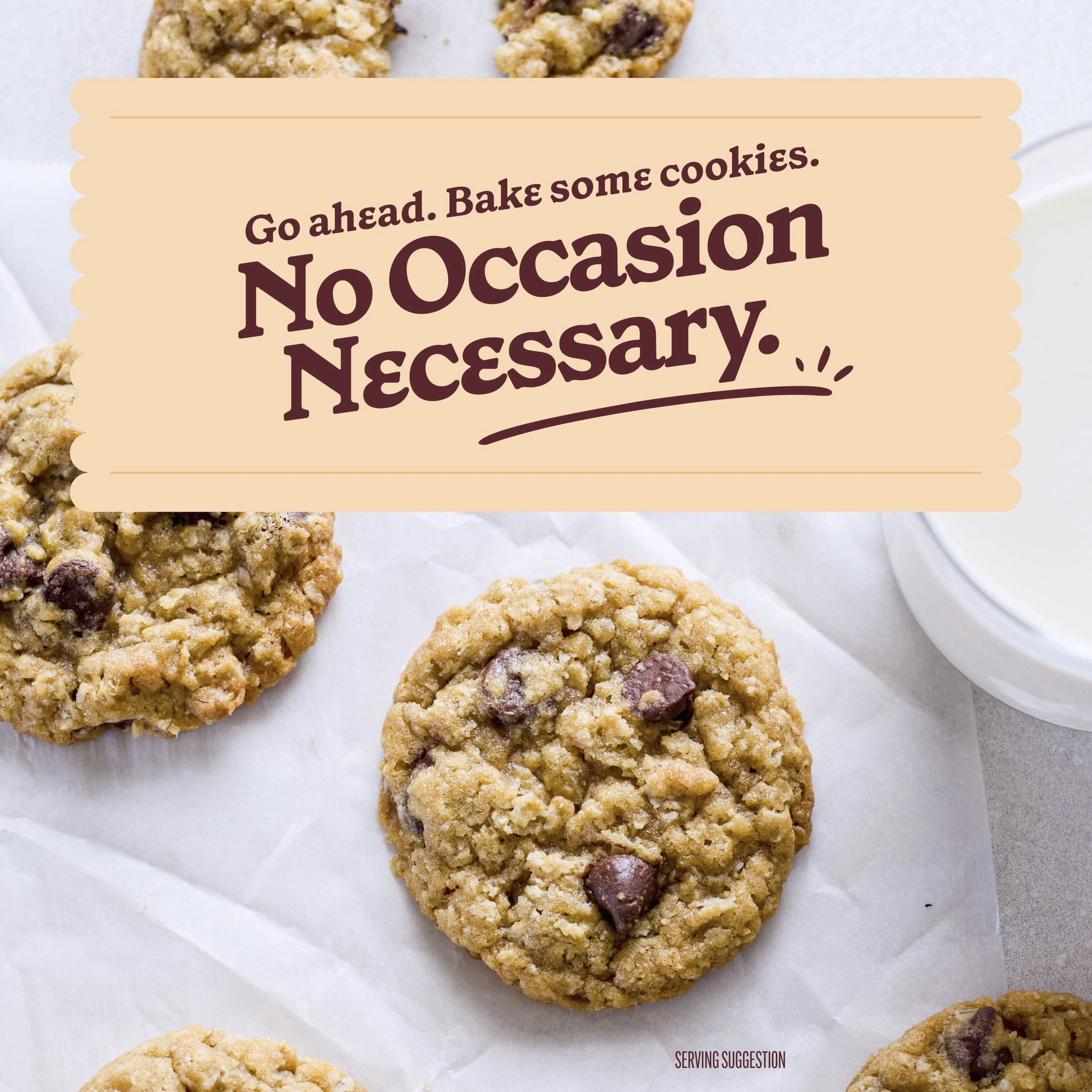 (2 pack) Betty Crocker Oatmeal Chocolate Chip Cookies, Cookie Baking Mix, 17.5 oz