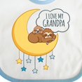 thumbnail image 4 of Inktastic I Love My Grandpa Boys or Girls Baby Bib, 4 of 4