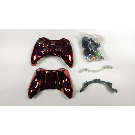 Red Chrome Custom Controller Shell for XBOX 360 (Best Custom Xbox 360 Controllers)