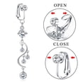 thumbnail image 4 of CUITING Fake Clip Non Piercing Belly Button Ring, 4 of 8