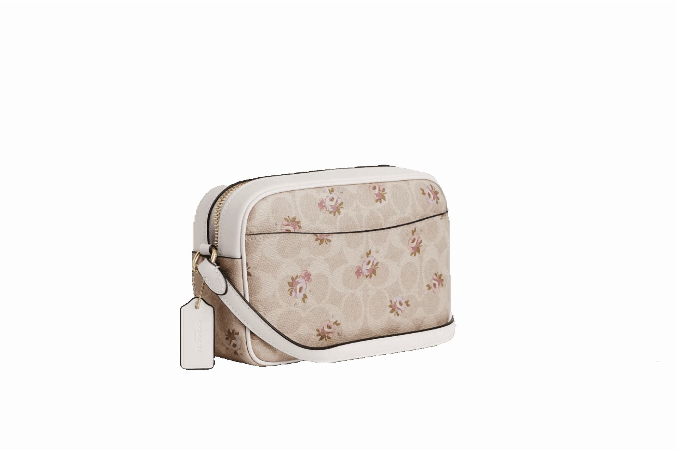Coach Mini Jamie Crossbody In Signature Canvas With Floral Print