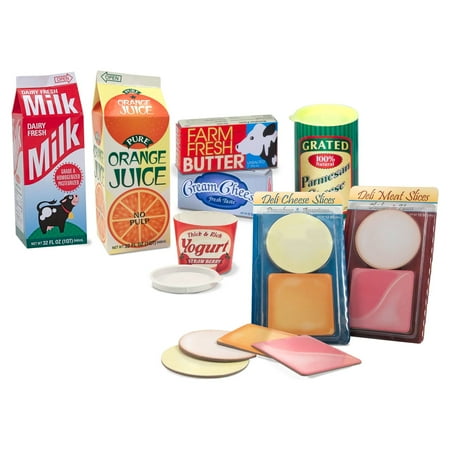 UPC: 0000772043168 | Melissa & Doug Fridge Groceries Play Food Cartons (8 pieces) – FSC-Certified Materials