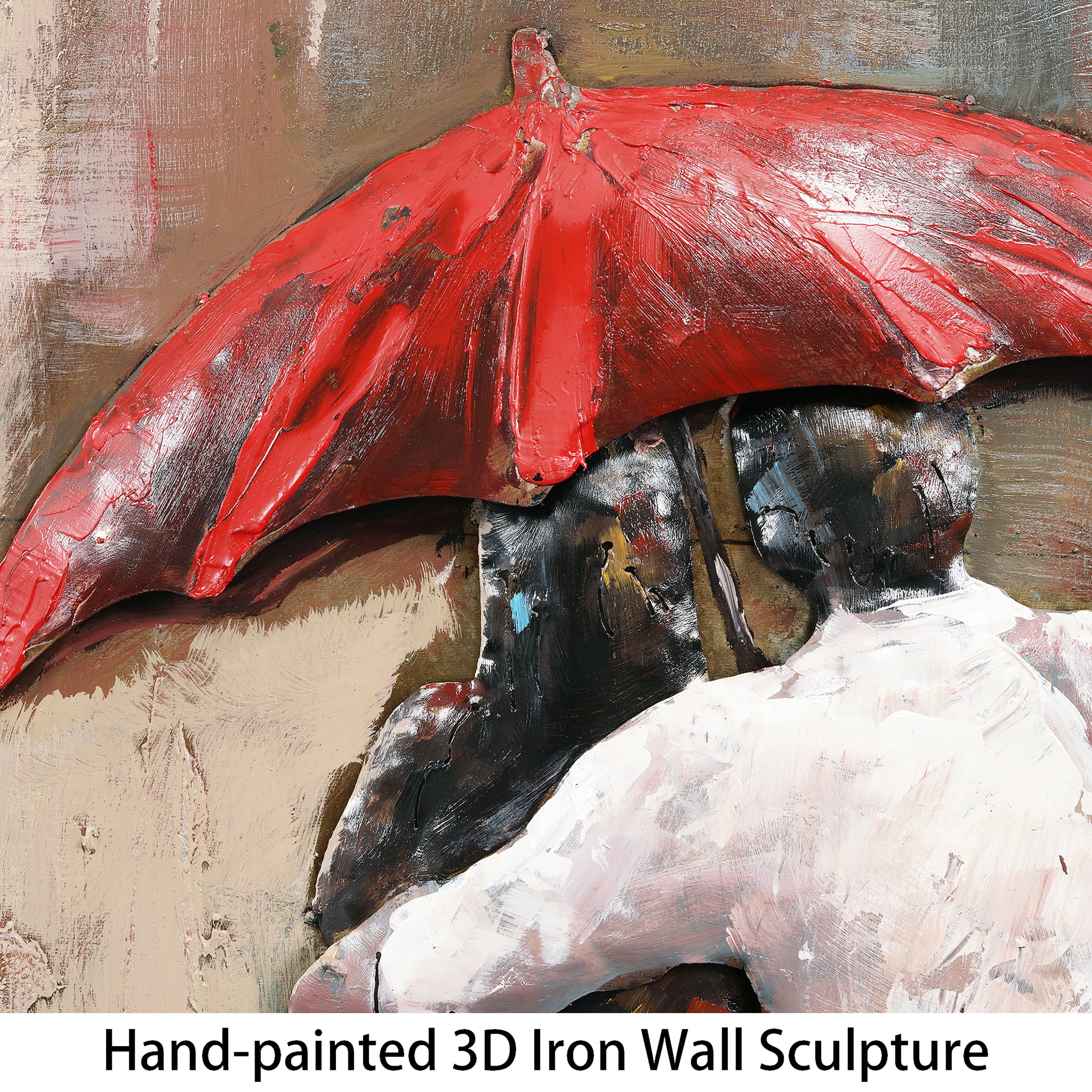 Empire Art Direct Empire Art "Rain"Primo Mixed Media Hand Painted Iron Wall Sculpture