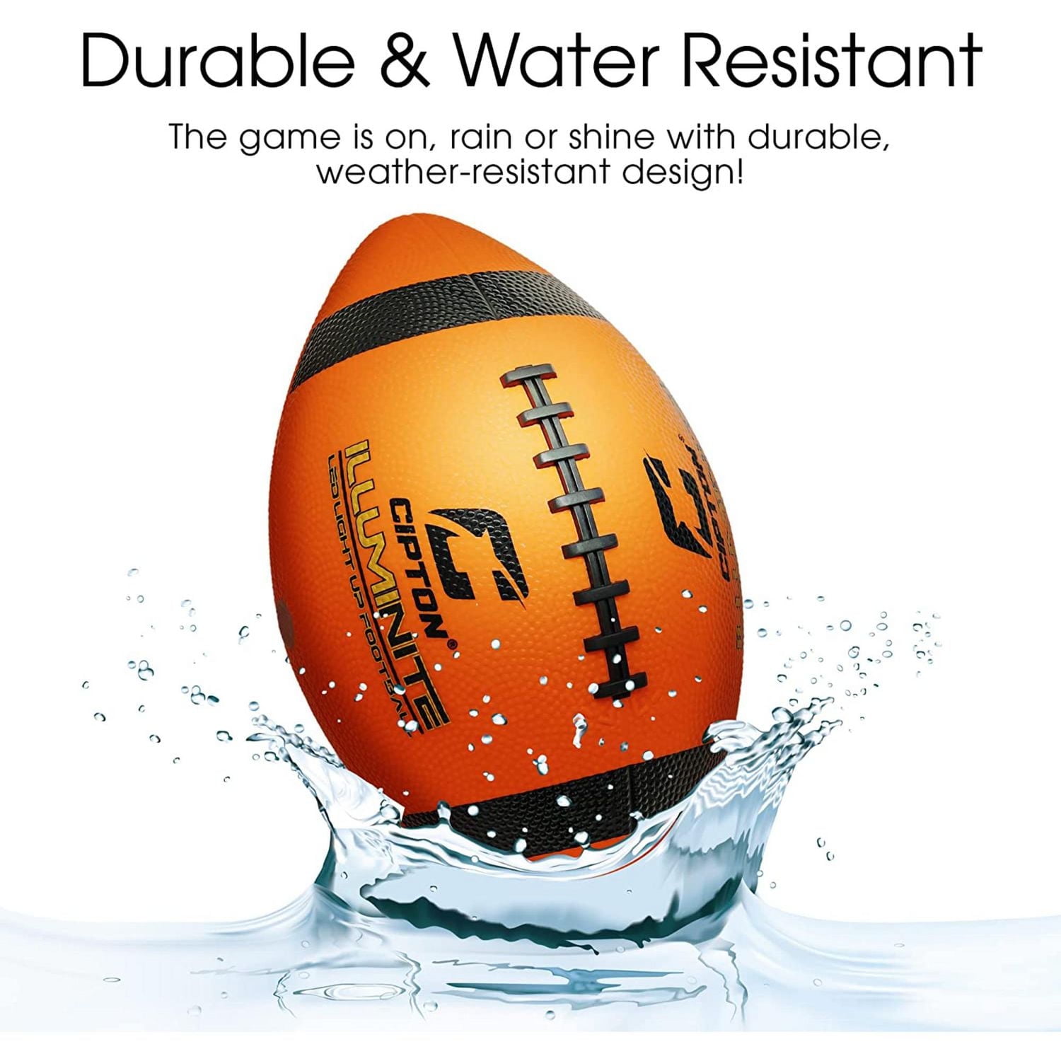 Cipton LED Light Up "Day and Night" Football, Junior Size