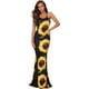 thumbnail image 2 of Women's Strappy Backless Summer Evening Party Maxi Dress negro Sunflower M negro Sunflower M Xishao ropa, 2 of 2