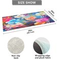 thumbnail image 3 of GZHJMY Colorful Floral Print Bathroom Rugs Bath Mat 39 x 20 Inch Non-Slip Extra Soft and Absorbent Shaggy Bath Carpet for Tub, Shower, Bathroom Carpet Runner, 3 of 7