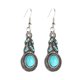 thumbnail image 1 of Pendientes Pendientes colgantes - turquesa cuelgan niñas lágrima turquesa bohemio para las mujeres de la vendimia de turquesa Boho Declaración Azul Occidental Pendientes de gota, 1 of 8