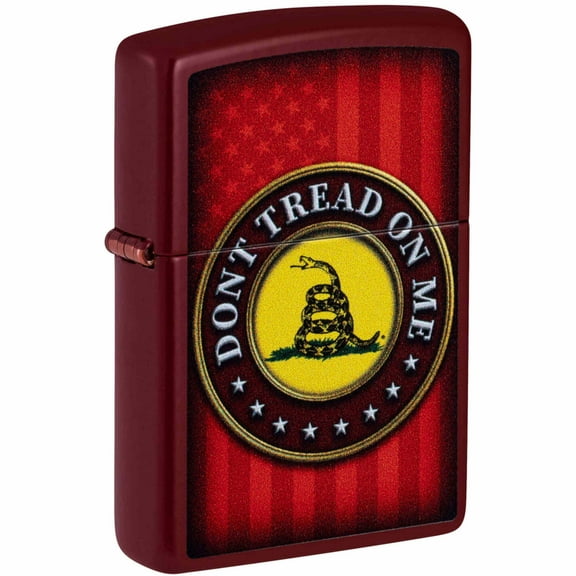 Zippo 46419 Dont Tread on Me Merlot Metal Windproof Pocket Lighter