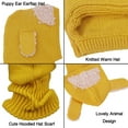 thumbnail image 4 of GRNSHTS Baby Toddler Girls Boys Winter Warm Hat Hooded Scarf Earflap Knitted Cap (Yellow), 4 of 7