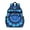 Blue Tie Dye, variant on Blue Tie Dye Spiral Pattern Backpack for School,Cute School Bag,Schoolbag with Adjustable Shoulder Straps & Padded Back,15.25"x11.5"x5.25"