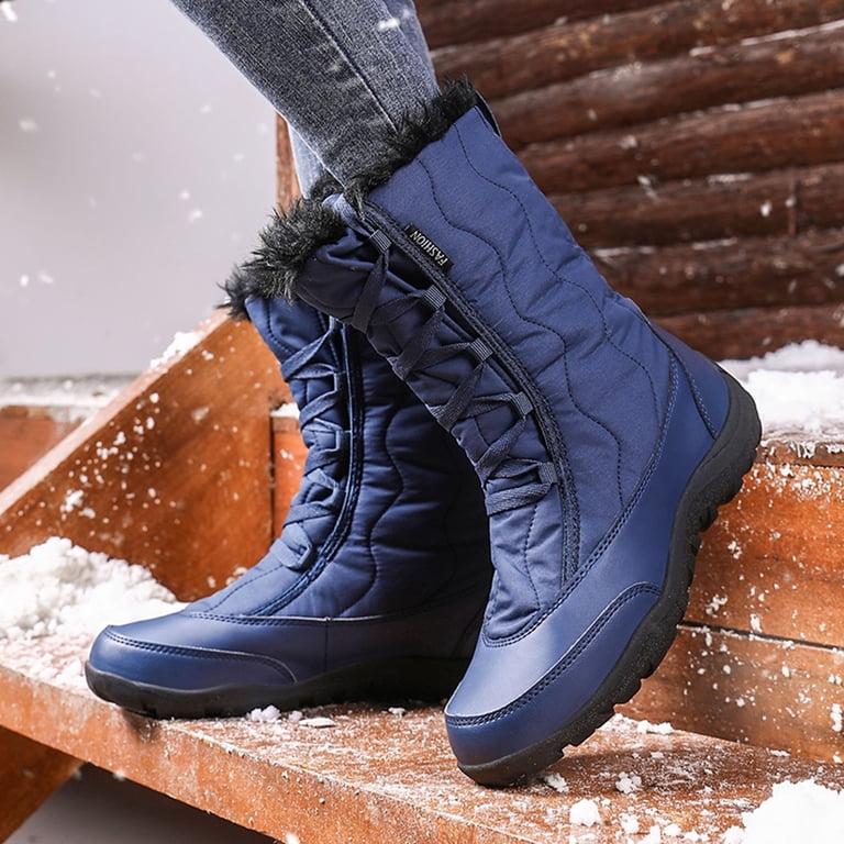 DREAM PAIRS Women's Winter Snow Boots – Waterproof Insulated Mid-Calf Cold Weather Boots