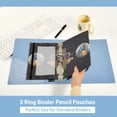 thumbnail image 3 of FORMRS 2 Pack Pencil Pouch for 3 Ring Binder with Clear Window Zipper Case, Sitting on The Moon, 3 of 6